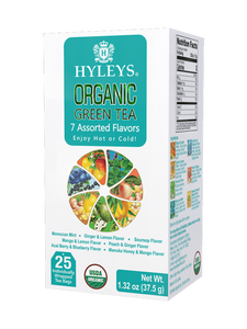 Hyleys Organic Green tea 7 Flavor Assortment