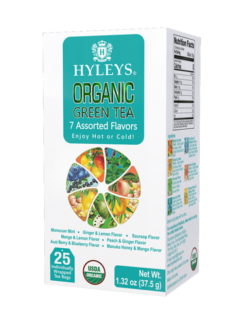 Hyleys Organic Green tea 7 Flavor Assortment