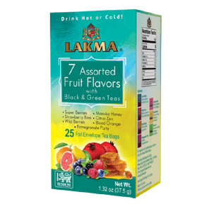 Lakma 7 Assorted Fruit Flavors with Black & Green Teas